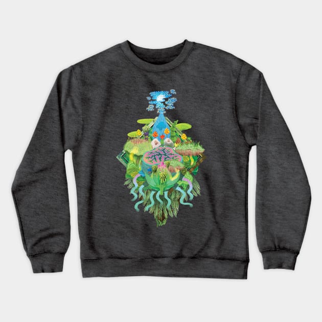 The Garden Geode Crewneck Sweatshirt by lazykite